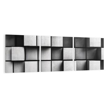 Obraz na płótnie 150x50 - Abstrakcyjne 3D kwadraty - 3D, abstrakcja