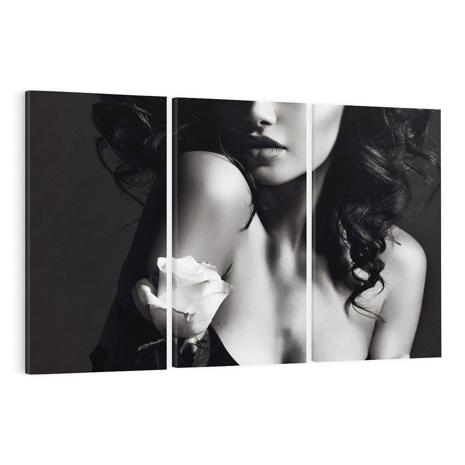 Obraz na płótnie 120x80 - Piękno kobiecego aktu uchwycone - kobieta, akt