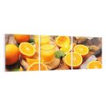 Obraz na płótnie 150x50 - Soczyste pomarańcze i soki - pomarańcze, soki