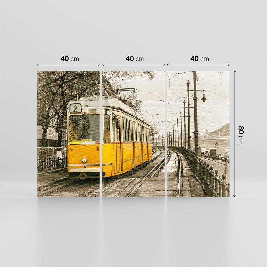 Obraz na płótnie 120x80 - Tramwaj w Lizbonie - Lizbona, tramwaj