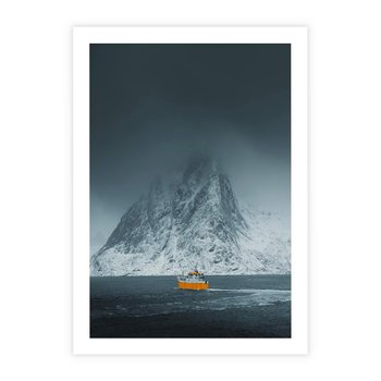 Plakat bez ramy 21x30 - Skandynawski pejzaż - skadynawski, pejzaż