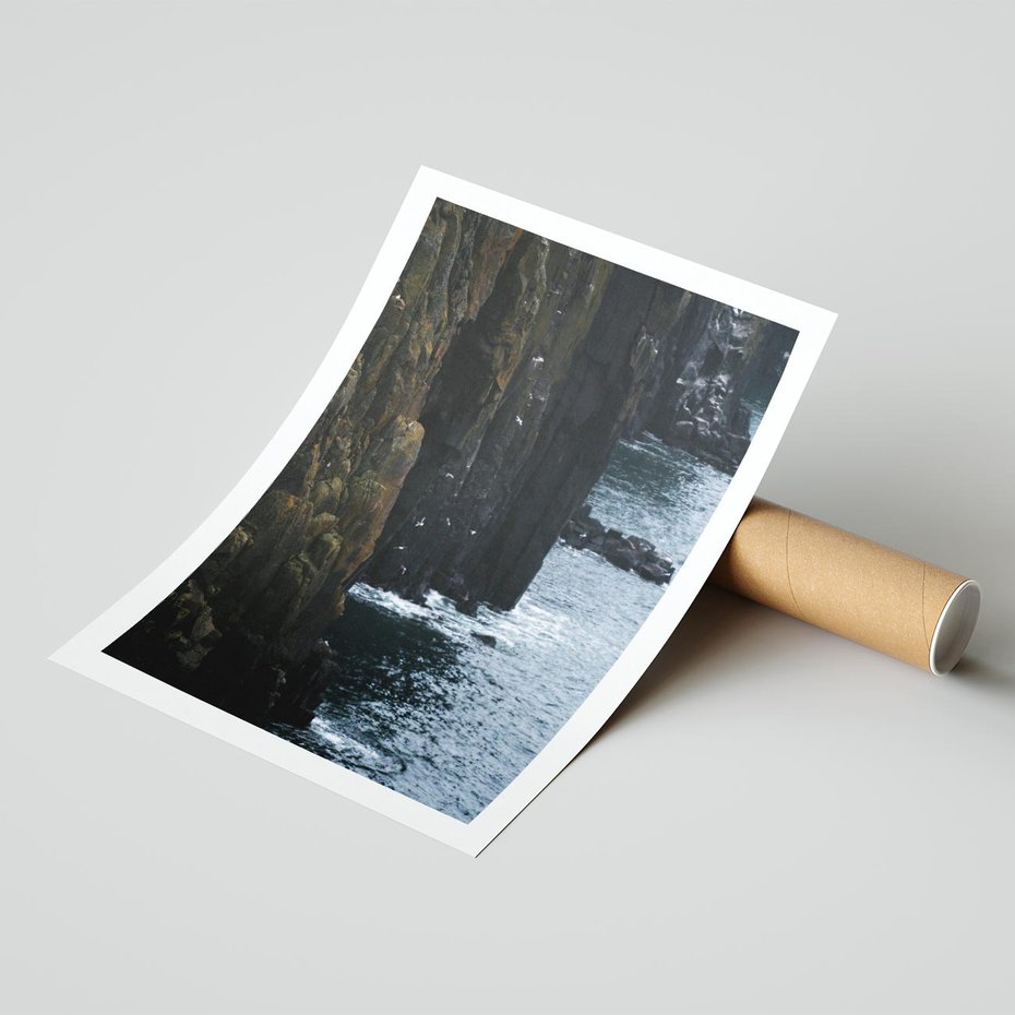 Plakat bez ramy 50x70 - Piękno norweskich krajobrazów - fiordy, morze