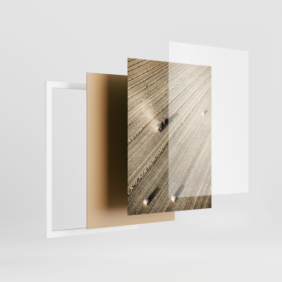 Zestaw obrazy w ramie 30x40 galeria - Górska, chatka, drewno, przytulnie - rama biała