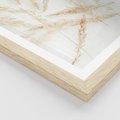 Plakat w ramie 30x40 - Pampas w Stylu Boho: Kompozycja Natury - suche trawy, pampas - rama drewno
