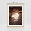 Plakat w ramie 30x40 - Kanionowy Labirynt - pustynia, skały - rama drewno