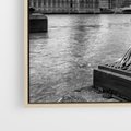 Obraz w ramie 50x50 - Pejzaż kruchości i siły - Londyn, Tamiza - rama drewno