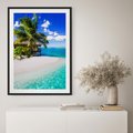 Plakat bez ramy 30x40 - Zaklęte palmy tropików - palmy, ocean
