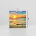 Obraz na płótnie 70x70 - Magia Chwil - zachód słońca,