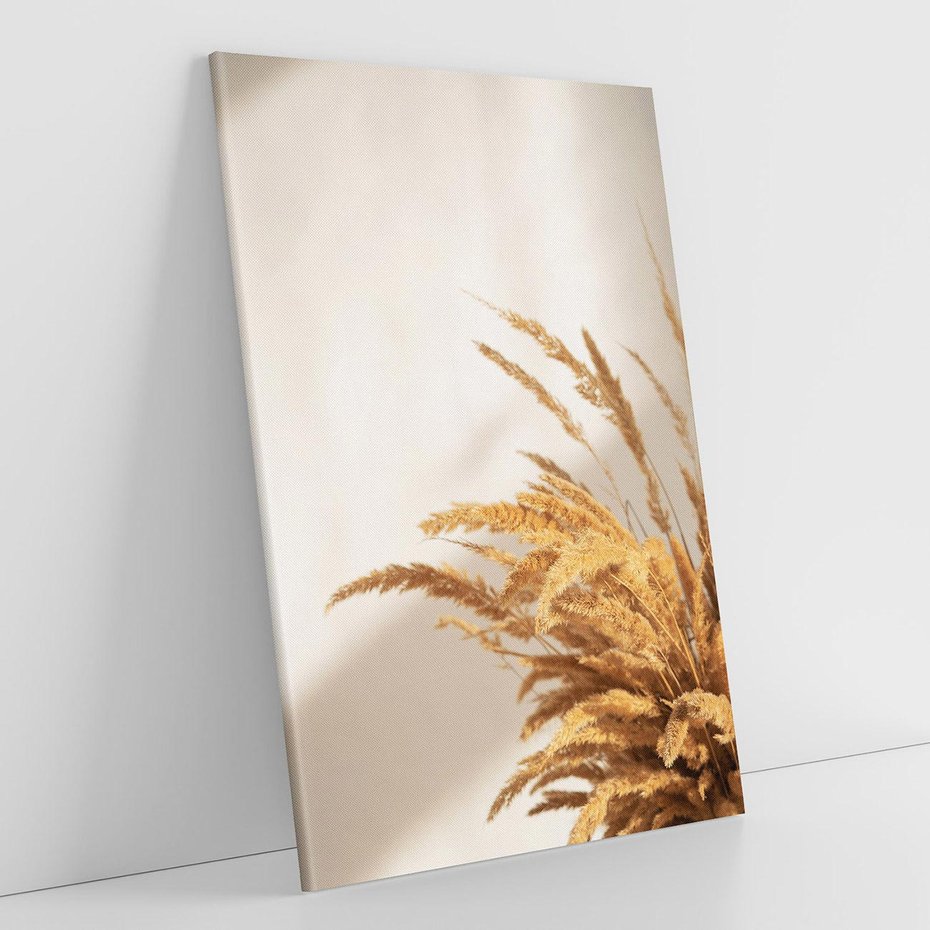 Obraz na płótnie 50x70 - Swobodne trawy boho - boho, suche