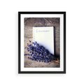 Plakat w ramie 30x40 - Lawendowa Magia - lawenda, fiolet - rama czarna