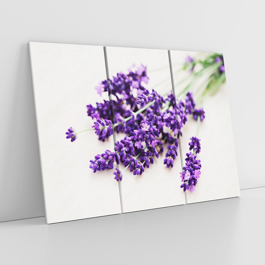Obraz na płótnie 120x80 - Urok lawendowych kwiatów - lawenda, kwiaty