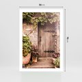 Plakat bez ramy 50x70 - Stare drzwi pełne historii - drzwi, stare