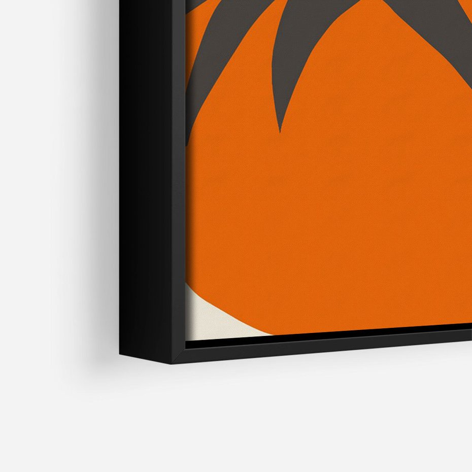 Obraz w ramie 70x100 - Jadalne Kształty - nowoczesny plakat do kuchni, pomidory - rama czarna