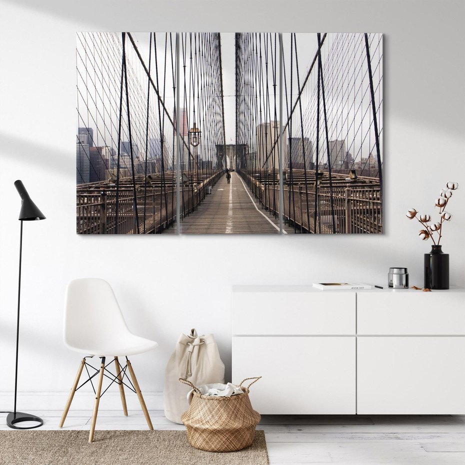 Obraz na płótnie 120x80 - Nowoczesna Linia - most, nowoczesna