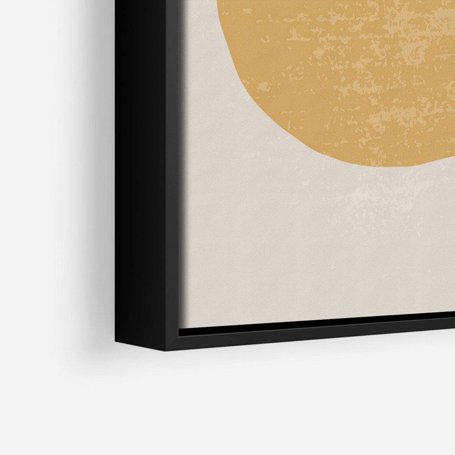 Obraz w ramie 50x70 - Boho Światło - abstrakcyjna sztuka, boho kształty - rama czarna