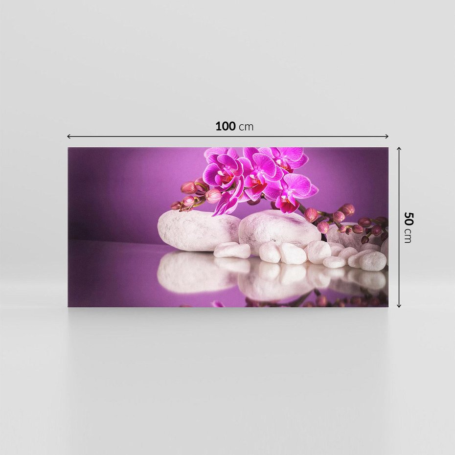 Obraz na płótnie 100x50 - Kwiatowy Relaks - orchidea, kwiat