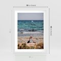 Plakat w ramie 30x40 - Relaks na Plaży - wakacje, plaża - rama biała