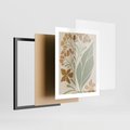 Plakat w ramie 40x50 - Subtelność Utajona - nowoczesny plakat, roślinność - rama czarna