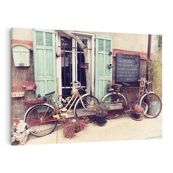Obraz na płótnie 100x70 - Romantyczny rowerowy spacer po Prowansji - Prowansja, rower