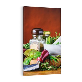 Obraz na płótnie 50x70 - Kulinarna przygoda - do kuchni, przyprawy