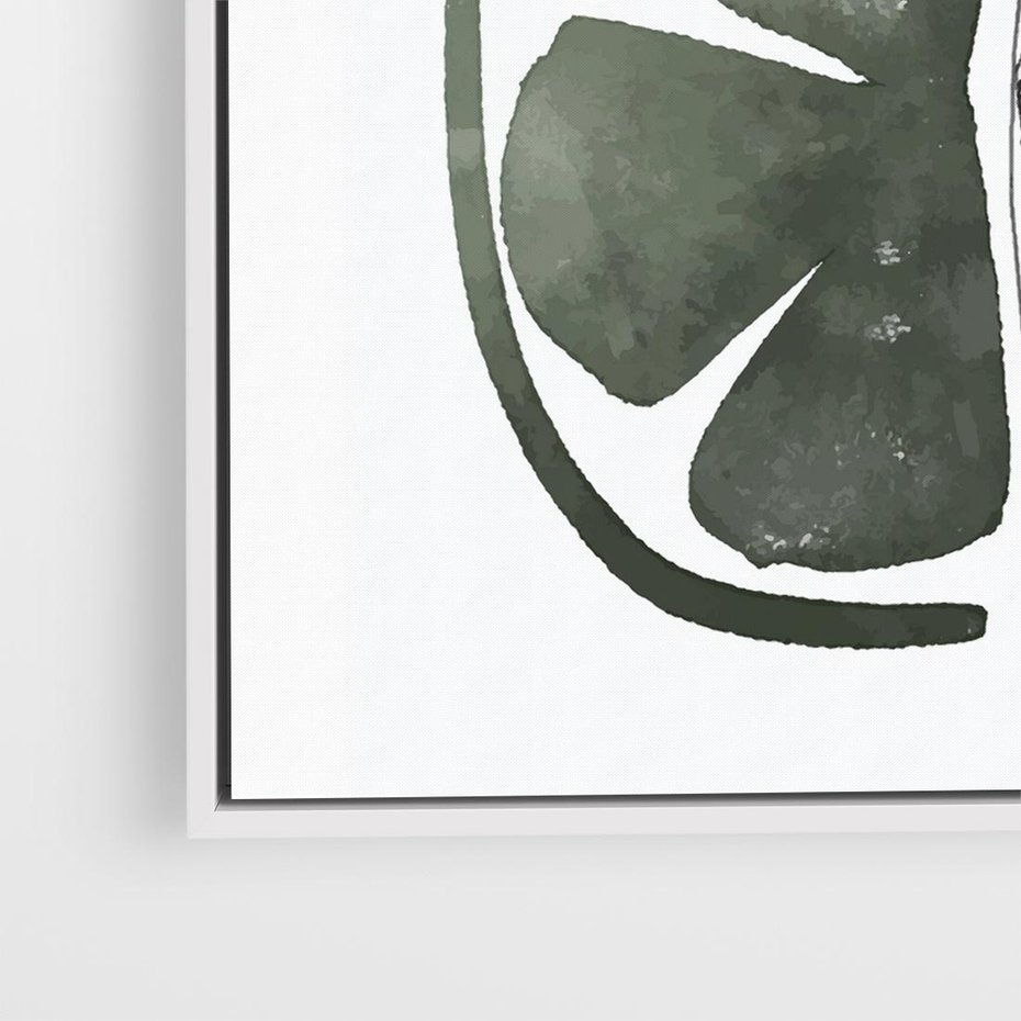 Obraz w ramie 80x80 - Cytrynowe Echo - minimalistyczny plakat, cytryna - rama biała