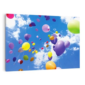 Obraz na płótnie 100x70 - Niebo pełne balonów - niebo, balony