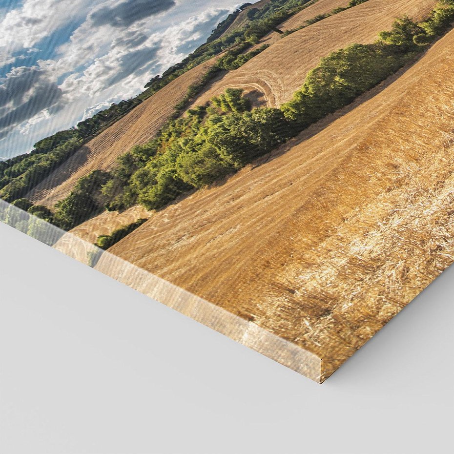 Obraz na płótnie 120x80 - Łąka góry i panoramiczny widok - łąka, góry