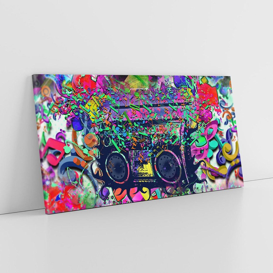 Obraz na płótnie 140x70 - Harmonia Muzyki - grafika, muzyka