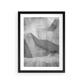 Plakat w ramie 30x40 - Geometryczna harmonia sztuki - geometria, sztuka - rama czarna