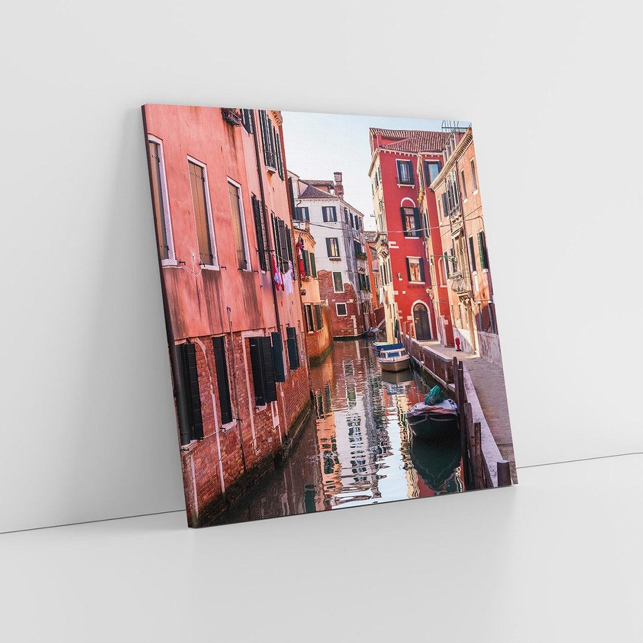 Obraz na płótnie 50x50 - Przejażdżka gondolą przez Wenecję - Wenecja, kanały