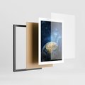 Plakat w ramie 30x40 - Kosmiczne Horyzonty - Ziemia, kosmos - rama czarna