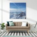 Obraz na płótnie 60x60 - Mroźne góry zima w pełnym rozkwicie - góry, zima