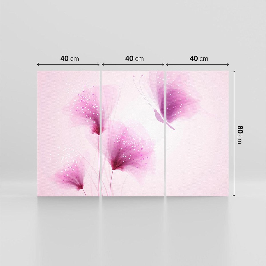 Obraz na płótnie 120x80 - Akwarelowe Kwiaty w Pastelach - kwiaty, akwarelowe