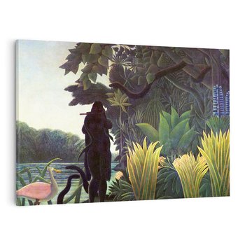 Obraz na płótnie 120x80 - "The Snake Charmer"  (1907) Henriego Rousseau - Reprodukcja - reprodukcja, obraz na płótnie