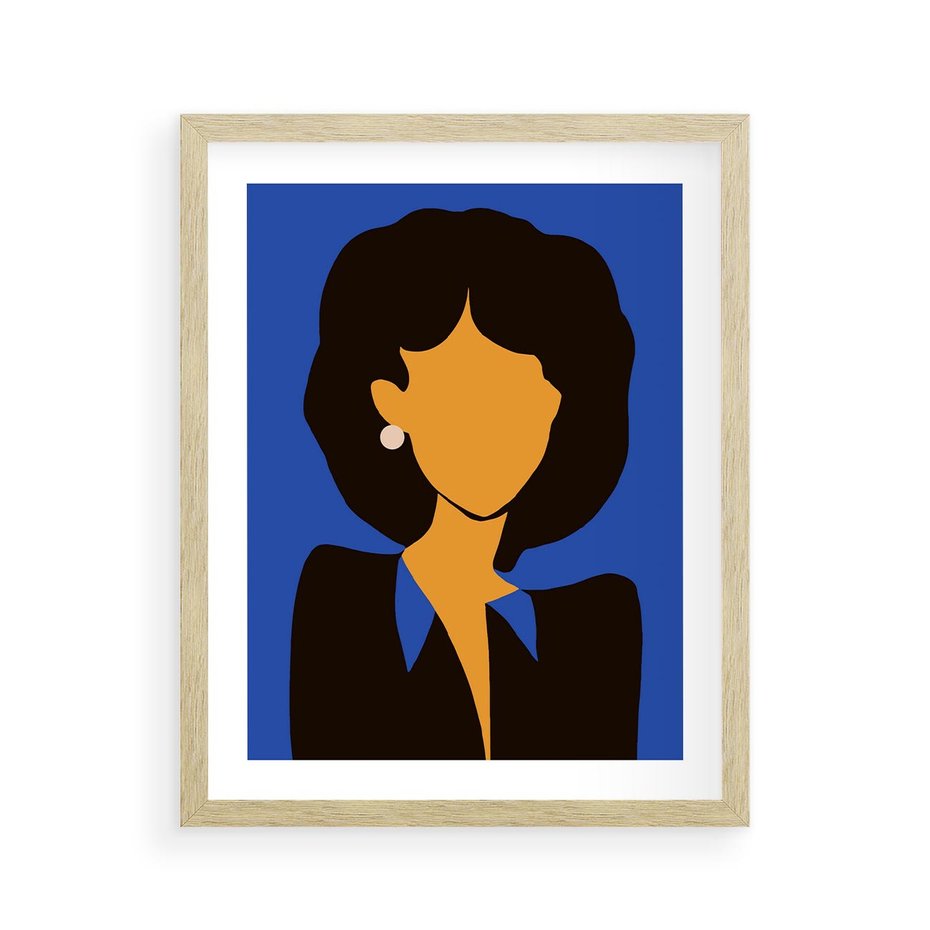 Plakat w ramie 40x50 - Modernistyczne Wibracje - sztuka nowoczesna, plakat - rama drewno