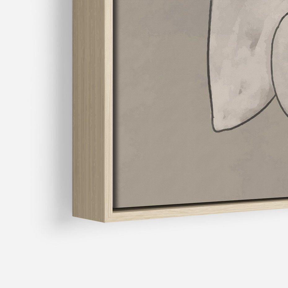 Obraz w ramie 50x70 - Zaklęte Anomalie - nowoczesna geometryczna sztuka, loftowe wnętrze - rama drewno