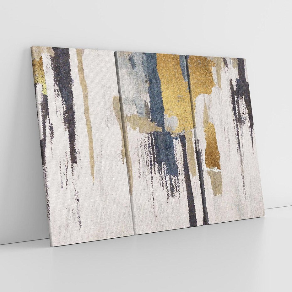 Obraz na płótnie 120x80 - Odyseja w świetle i cieniu - abstrakcja, porysowana ściana