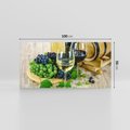 Obraz na płótnie 100x50 - Wino winogrona i kieliszki - wino, winogrona