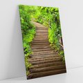 Obraz na płótnie 50x70 - Magia Leśnej Ścieżki - ścieżka, w lesie