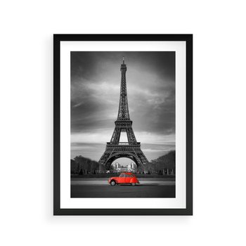 Plakat w ramie 30x40 - Elegancja Wieży - wieża, Eiffla - rama czarna
