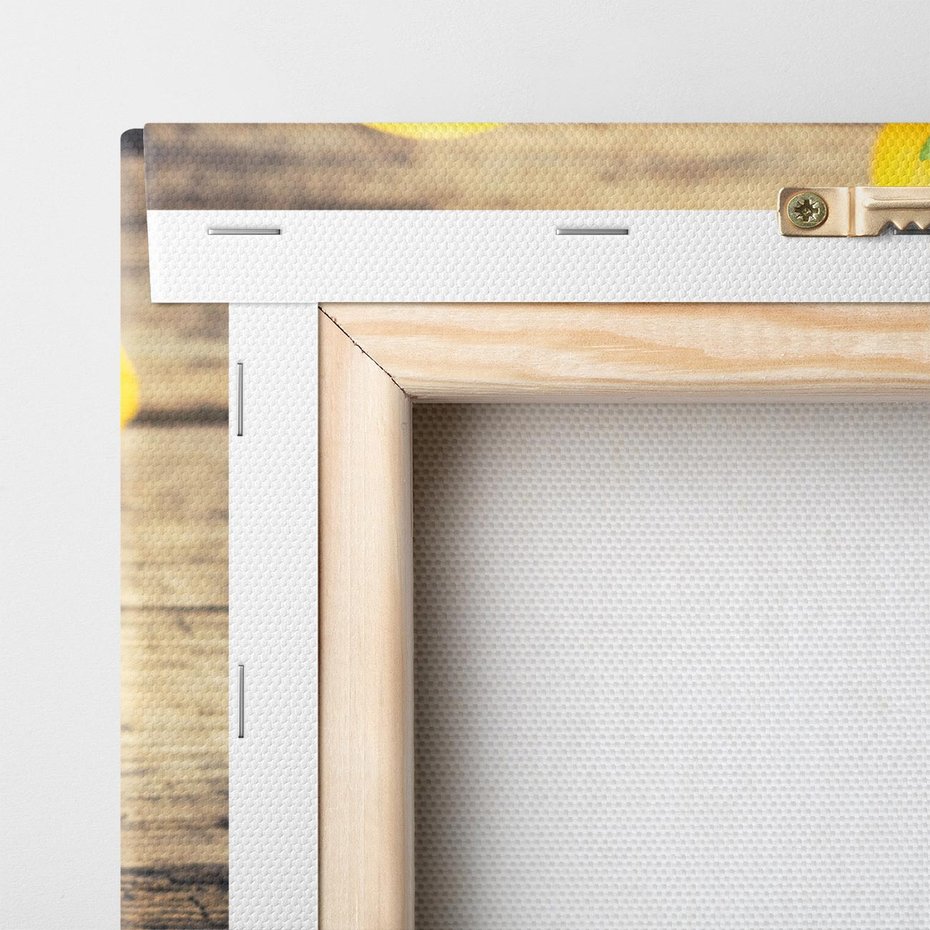 Obraz na płótnie 120x80 - Ożywczy koszyk - cytryny, koszyk