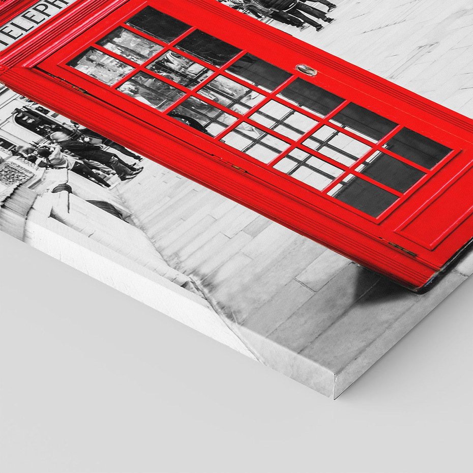 Obraz na płótnie 50x70 - Ikoniczna budka w Londynie - Londyn, budka