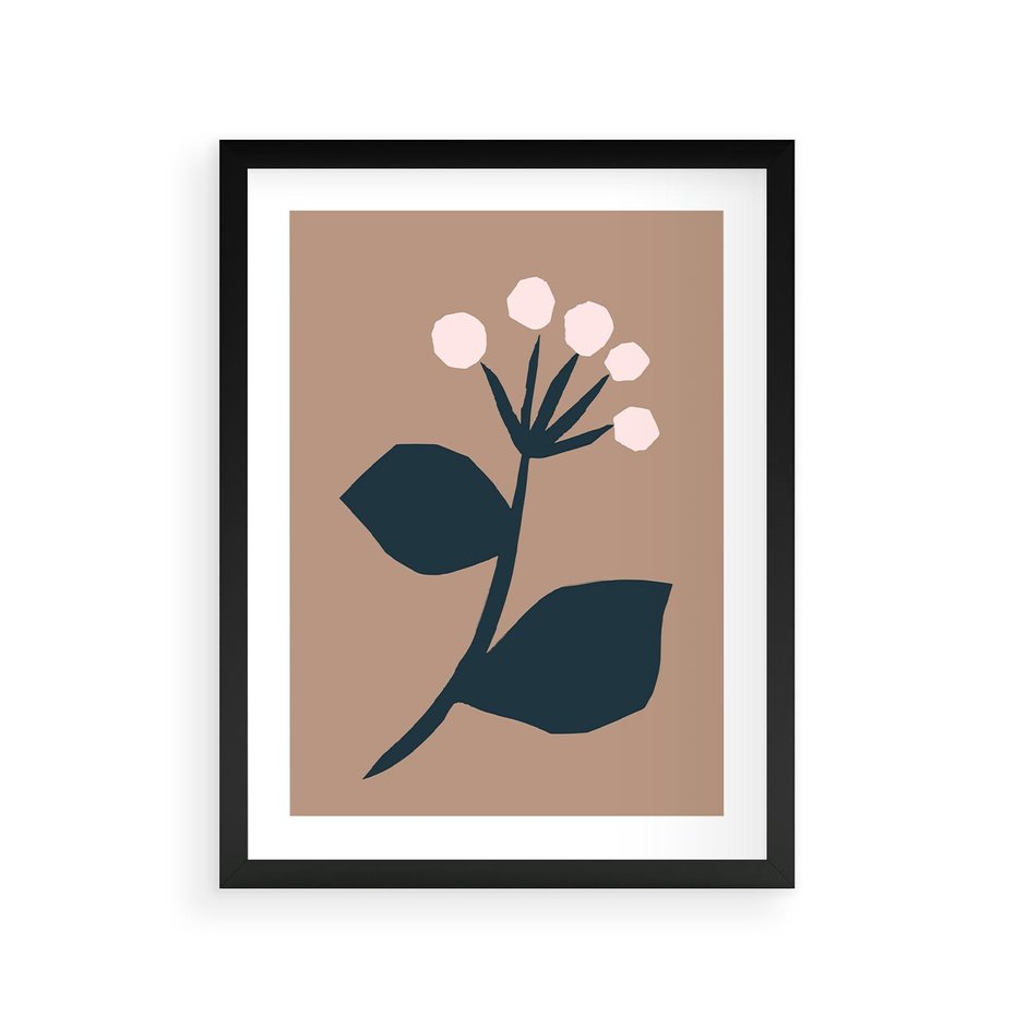 Plakat w ramie 30x40 - Rozbijające Granice - abstrakcyjny obraz, plakat - rama czarna