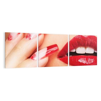 Obraz na płótnie 150x50 - Piękno manicure: kolory i elegancja - paznokcie, manicure
