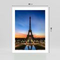 Plakat bez ramy 40x50 - Wieża Eiffla w Innej Odsłonie - wieża, Eiffla