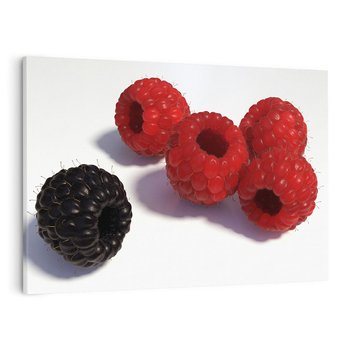 Obraz na płótnie 70x50 - Maliny Jeżyny Owoce - maliny, jeżyny