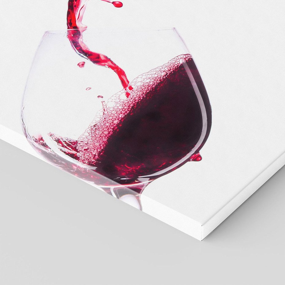 Obraz na płótnie 60x60 - Radość w smaku wina - wino