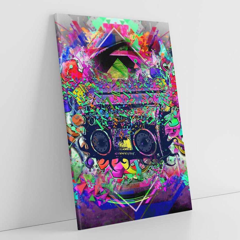 Obraz na płótnie 70x100 - Harmonia Muzyki - grafika, muzyka