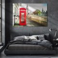 Obraz na płótnie 100x70 - Londyńskie widoki - Londyn, telefon