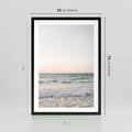 Plakat w ramie 50x70 - Morze i Fale - morze, fale - rama czarna